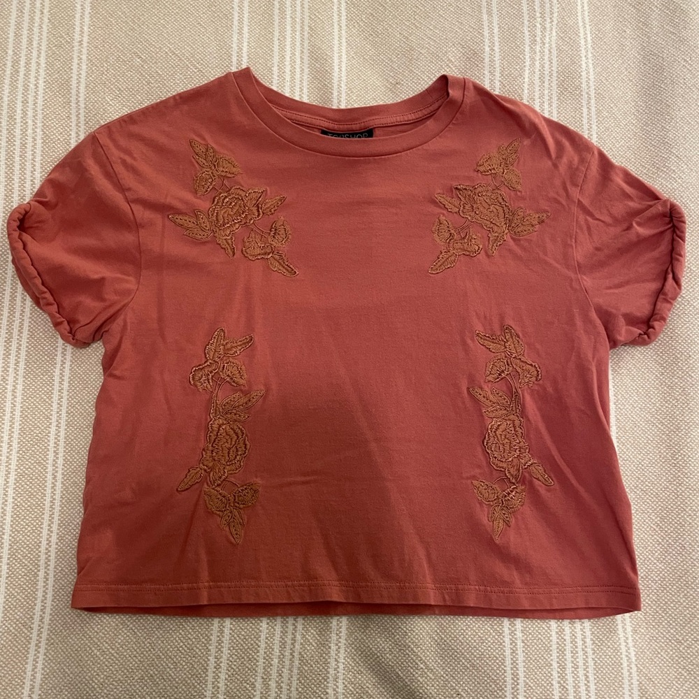 Topshop Pink Shirt Size 2